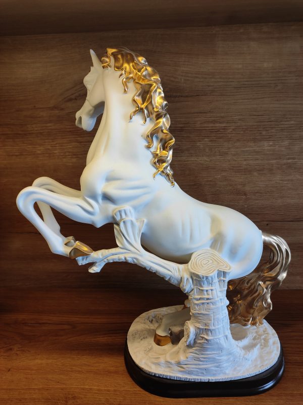 Polyresin White Horse Statue - Image 3