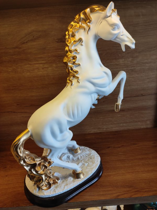 Polyresin White Horse Statue - Image 5