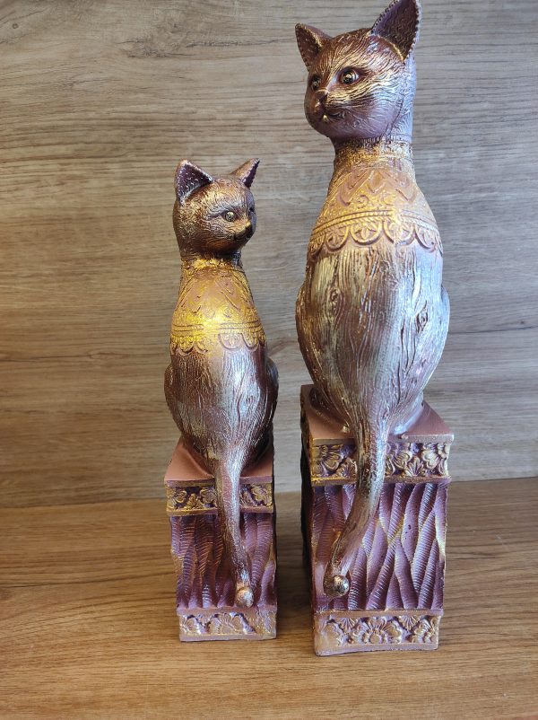 Decorative Cat Set of 2-Vintage Style Size 13" & 11" - Image 10