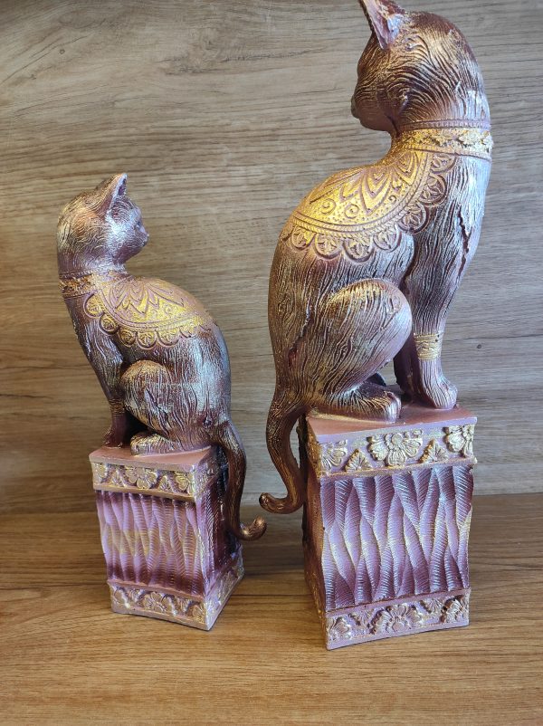 Decorative Cat Set of 2-Vintage Style Size 13" & 11" - Image 11