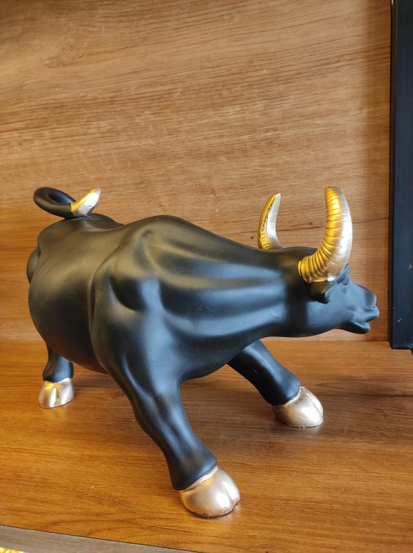 14 Inch Decorative Bull, Stock Market Bull( Black) - Image 6