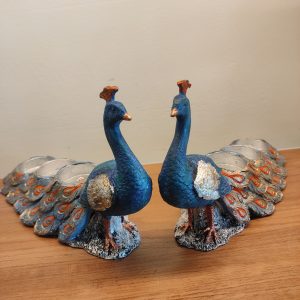 Peacock T-Light Pair