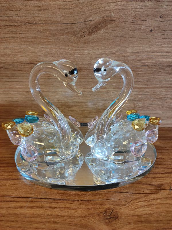 Crystal Swan Pair