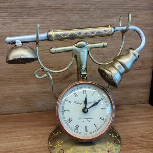 Metal Telephone Clock