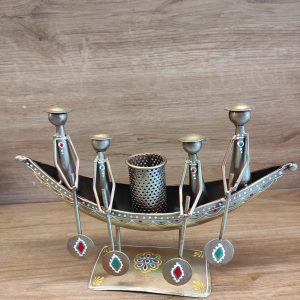 Metal Boat Pen Stand