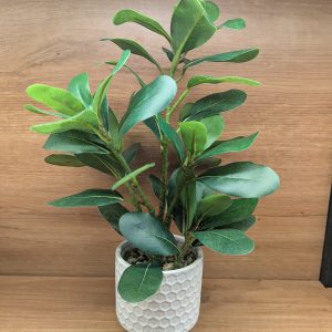 Mini Rubber Leaf Artificial Plant